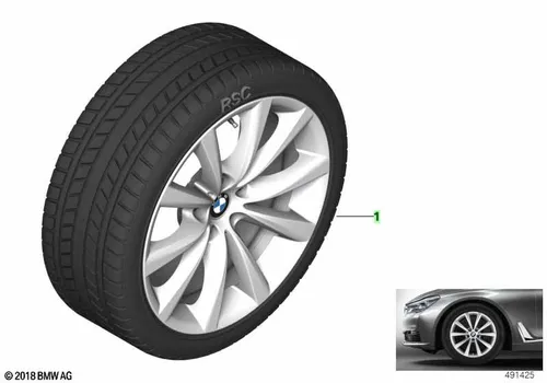 RDC wheel & 36112463410 BMW