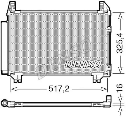 Радиатор кондиционера (конденсатор) DENSO DCN50101