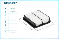 Фильтр воздушный CWORKS B130G0067