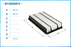 Фильтр воздушный CWORKS B130G0074