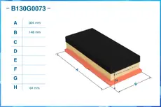 Фильтр воздушный CWORKS B130G0073