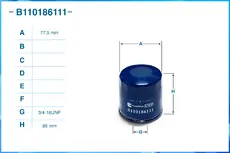 Фильтр масляный CWORKS B110186111