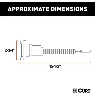4WAY FLAT CAR END ELECTRICAL ADAPTERS 57184 CURT