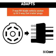 7WAY CAR END ELECTRICAL ADAPTERS 57251 CURT