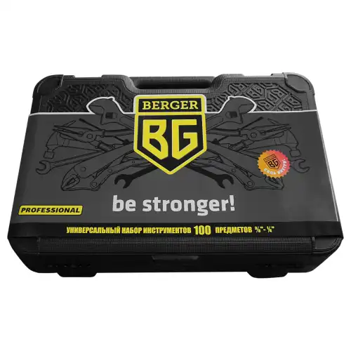 НАБОР ИНСТРУМЕНТА 100 ПРЕДМЕТОВ BERGER BG100-3814