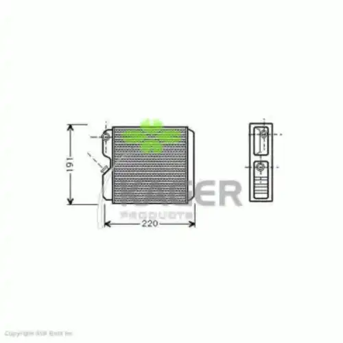 Радиатор печки KAGER 32-0087