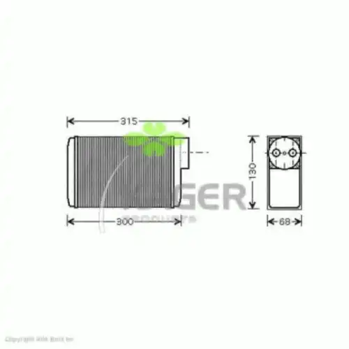 Радиатор печки KAGER 32-0119