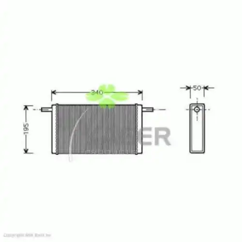 Радиатор печки KAGER 32-0297