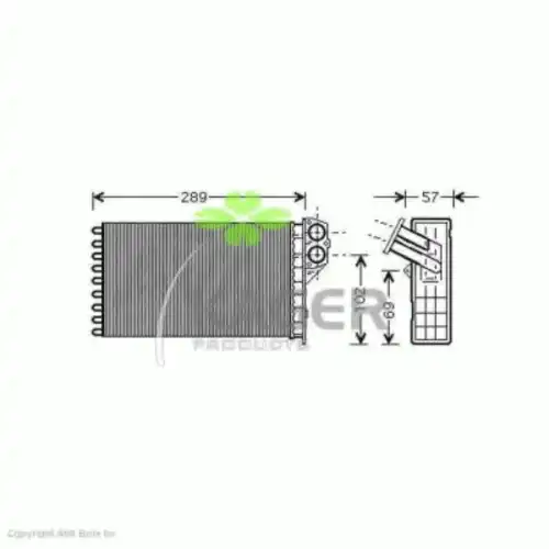 Радиатор печки KAGER 32-0324