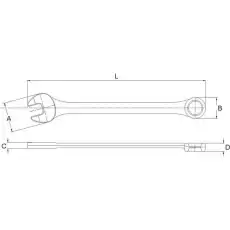 Ключ комбинированный 1 3/8 GRAC03493 GARWIN