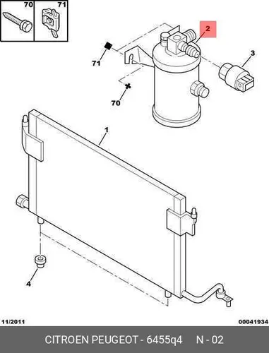 Осушитель кондиционера PSA 6455 Q4