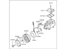 компрессор кондиционера Hyun 97701-2C100 KIA