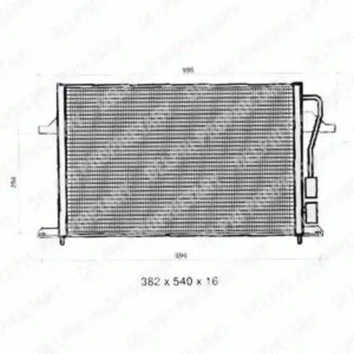 Радиатор кондиционера (конденсатор) DELPHI TSP0225275