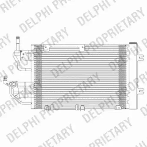 Радиатор кондиционера (конденсатор) DELPHI TSP0225616