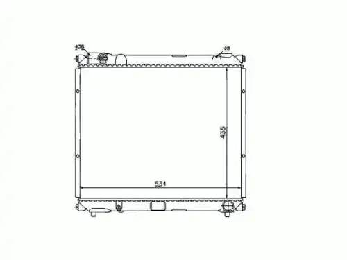 Радиатор кондиционера (конденсатор) NRF 50448