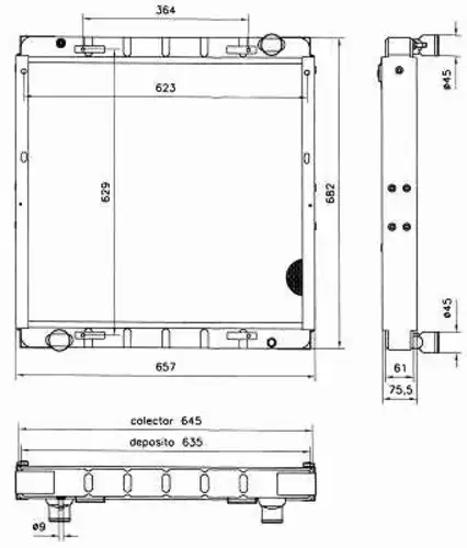 Радиатор кондиционера (конденсатор) NRF 52096