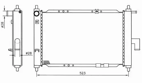 Радиатор кондиционера (конденсатор) NRF 53375