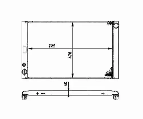 Радиатор кондиционера (конденсатор) NRF 53716