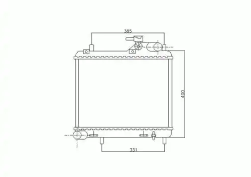 Радиатор кондиционера (конденсатор) NRF 53745