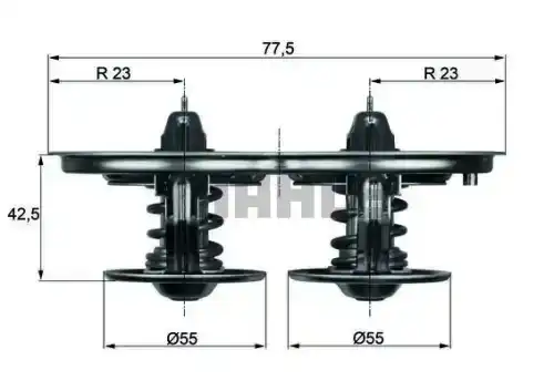 Термостат системы охлаждения KNECHT TX32D