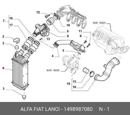 Интеркулер FIAT 1498987080