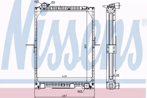 Радиатор кондиционера (конденсатор) NISSENS 62524A