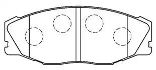 комплект колодок дисковых A1N019 AISIN