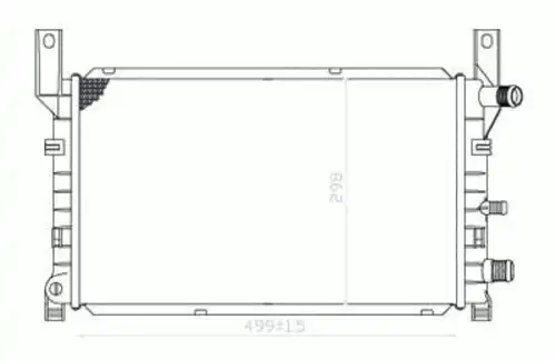 Радиатор системы охлаждения двигателя TYC 710-0048