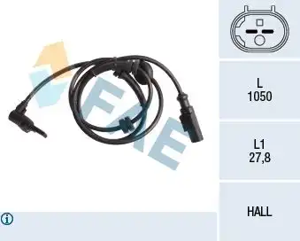 Wheel speed sensor - ABS 78250 FAE