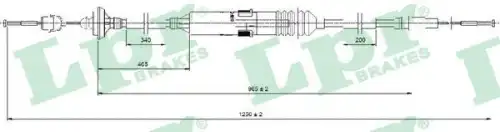 Трос сцепления LPR C0276C