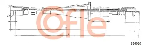 ТРОСИК СПИДОМЕТРА S24020 COFLE