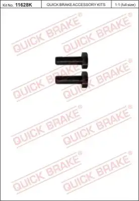 11628K БОЛТ СУППОРТА НАПРАВЛЯЮЩИЙ QUICK BRAKE