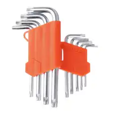 НАБОР КЛЮЧЕЙ TORX-ПРОФИЛЬ 9ПР.(75Х3-170Х9ММ) ЕРМАК 657-024