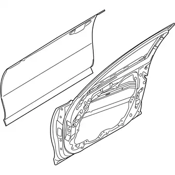 дверь передняя левая/k panel assy-front 76003J5000 MOBIS