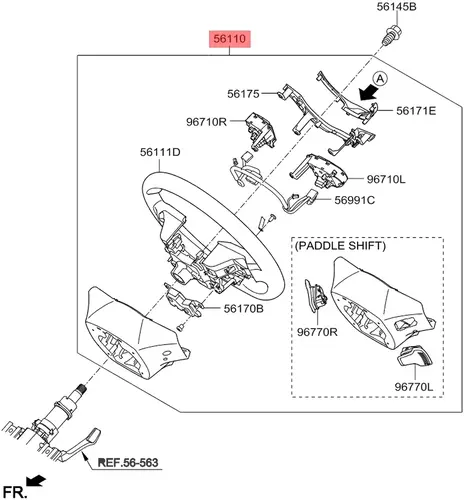 Рулевое колесо MOBIS 56110D9150SA1