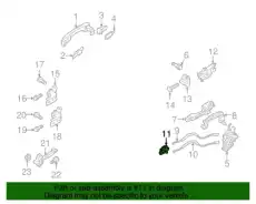 81483D4000 фиксатор троса замка двери MOBIS