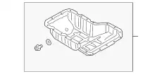 Поддон картера двигателя HYUNDAI / KIA 215102CTA0