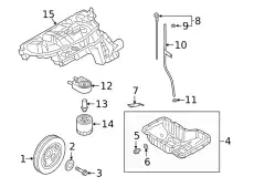 Поддон картера двигателя HYUNDAI / KIA 215102CTA0
