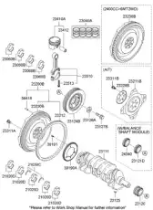 МАХОВИК ДВИГАТЕЛЯ 232002G000 HYUNDAI