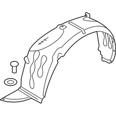 Подкрылок HYUNDAI / KIA 868121W500