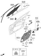 СТЕКЛО ДВЕРИ 82420J5030 HYUNDAI