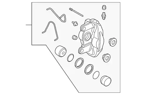 ТОРМОЗНОЙ СУППОРТ 58311J5A50BCR HYUNDAI