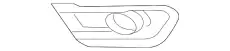 Решетка бампера HONDA 71156TLAA01