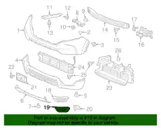 Решетка бампера HONDA 71156TLAA01