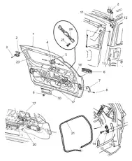 Амортизатор (упор) багажника MOPAR 55137023AB