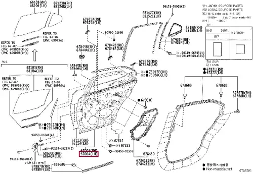 ДВЕРЬ 67004-33260 TOYOTA / LEXUS