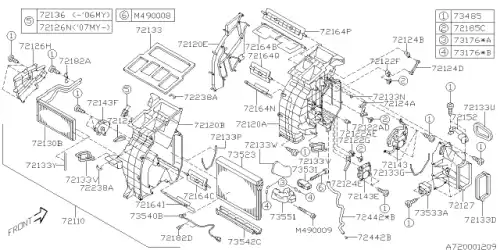 Отопитель воздушный SUBARU 72110XA00C