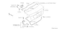 КРЫШКА БАГАЖНИКА 57509VA0509P SUBARU