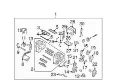 Отопитель воздушный SUBARU 72110FE110