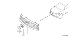 Решетка радиатора NISSAN 620706WY0B